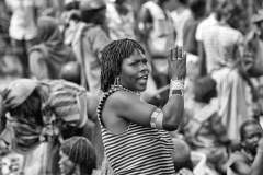 Woman Seller Scream Jinka Market Ethiopia