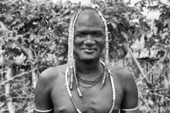 Man in an Mursi Village near Kuraz Omo Valley Ethiopia