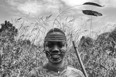 Hamer Boy  on the Road for Turmi Omo Valley Ethiopia