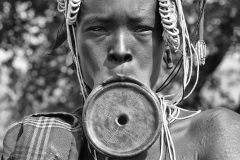 Mursi Woman With Lips Plate Omo Valley Turmi Ethiopia