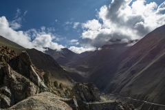 Road for Chang La Pass View Ladakh India