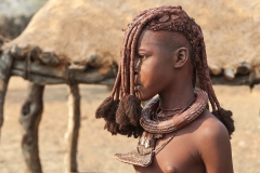 Himba Girl  Portrait Village near Okongwati Kaokoland Namibia