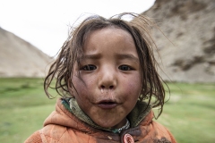 Nomad Child Changtang Area Ladakh India