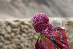 Nomad Changpa Woman Tsokara Area Ladakh India